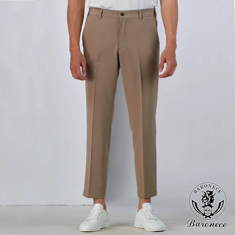 【BARONECE】輕量舒適休閒打摺西褲_卡其(524122-05) 歷史價格詳細信息