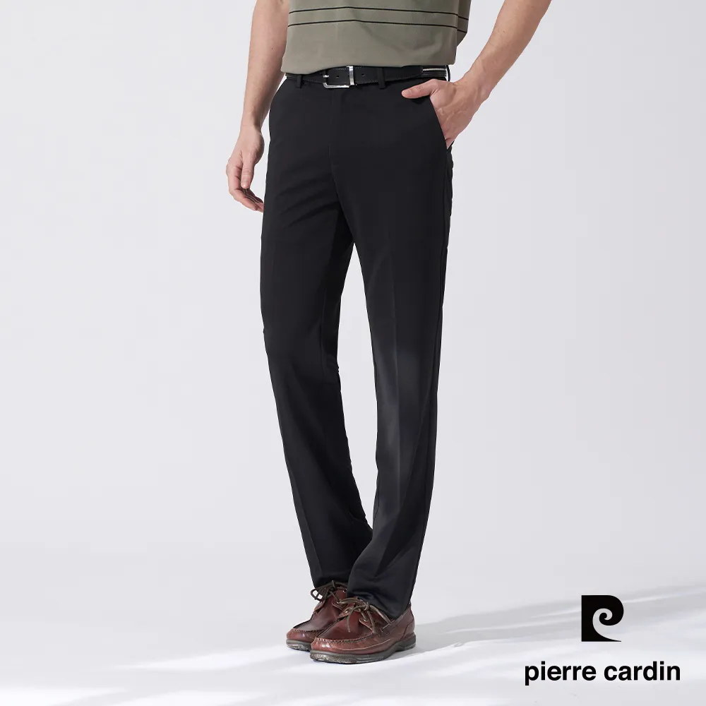【pierre cardin皮爾卡登】男裝 暗格紋伸縮腰頭打褶西裝長褲-丈青色 (5245812-38) 歷史價格詳細信息