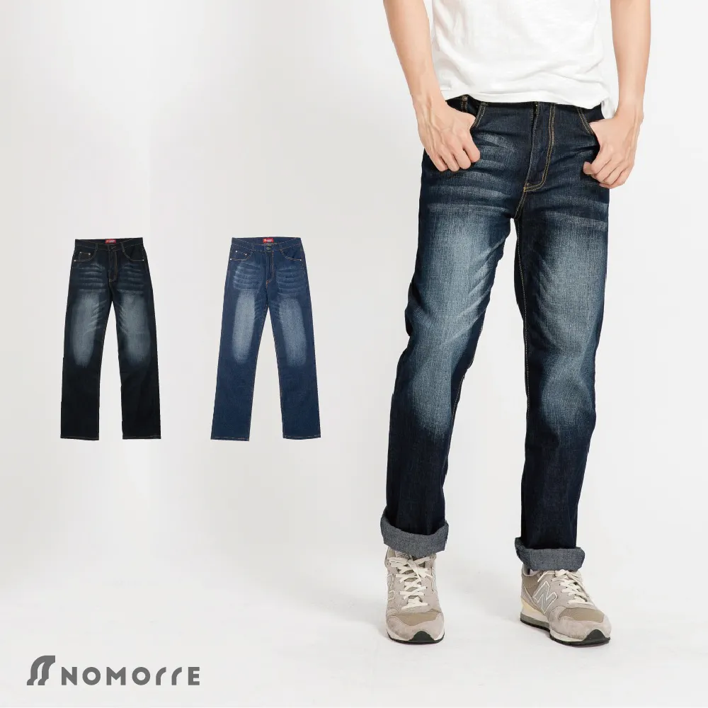 NoMorre 輕薄透氣彈力水洗鐵灰刷色直筒丹寧褲 歷史價格詳細信息