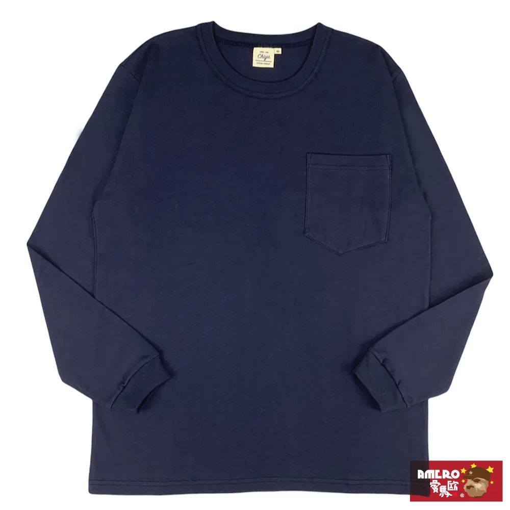 【AMERO】男女款 圓領長袖T恤 精梳棉 水洗手感 落肩 口袋 袖口螺紋 加大尺碼 情侶裝 歷史價格詳細信息