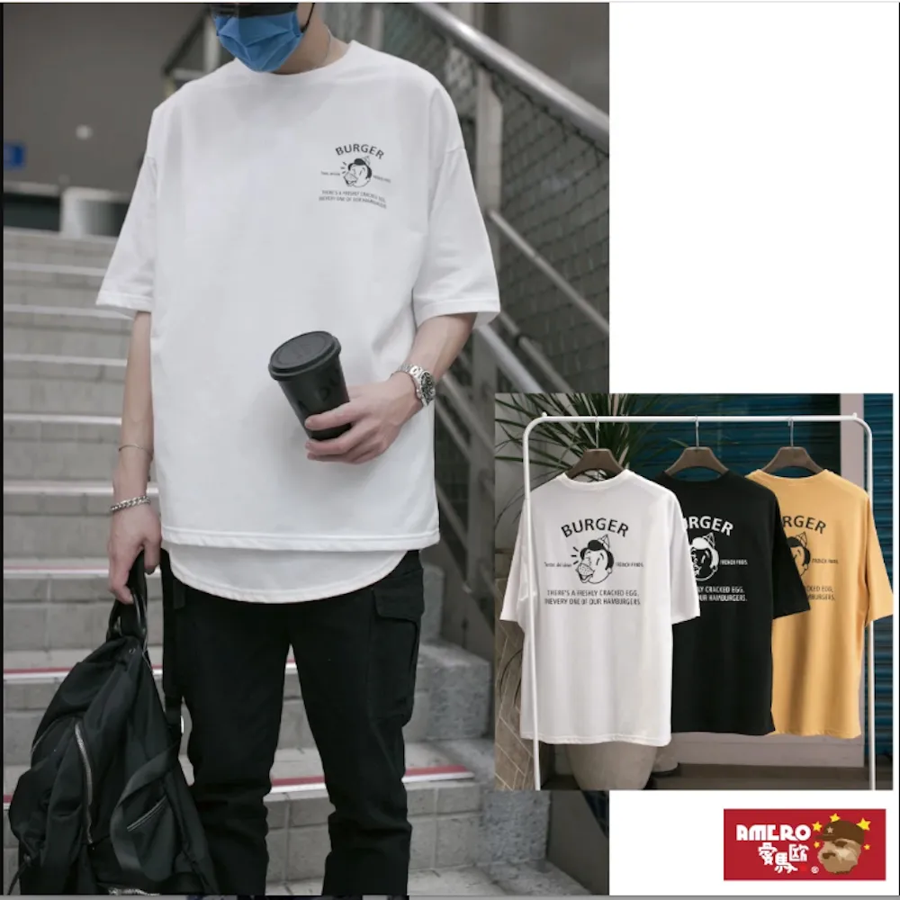 【AMERO】男女款 圓領短袖T恤 美式風格印花 情侶裝 親子裝 有大尺碼 歷史價格詳細信息