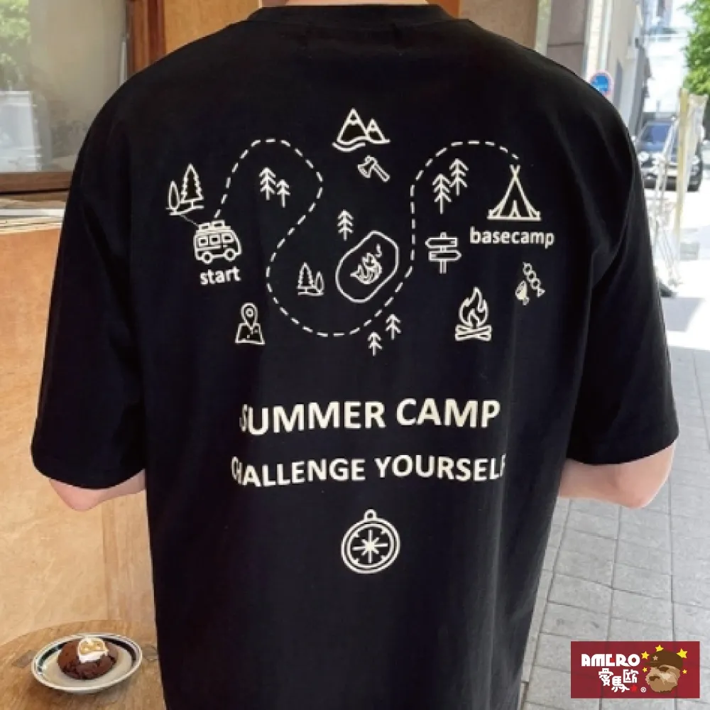【AMERO】男女款 圓領短袖T恤 美式風格印花 情侶裝 親子裝 有大尺碼 歷史價格詳細信息