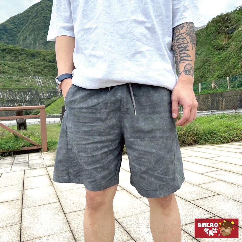 【AMERO】男女款 休閒短褲 防風 防水 涼感 尼龍短褲 鬆緊褲頭 情侶款 歷史價格詳細信息