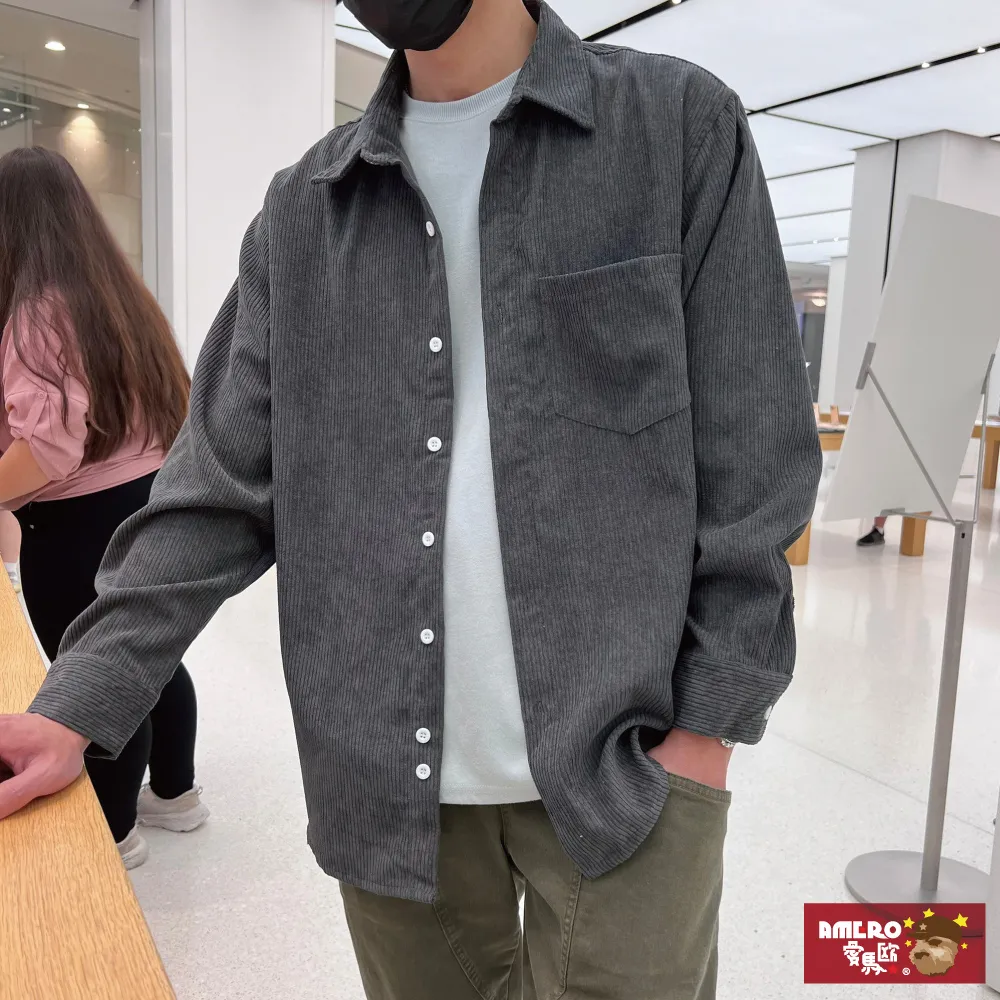 【AMERO】男女款 燈芯絨九分休閒褲 高磅 硬挺 燈芯絨 情侶裝 歷史價格詳細信息