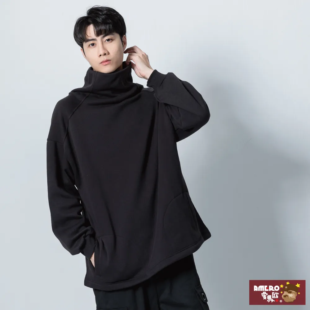 【AMERO】男裝 女裝 長袖高領刷毛Ｔ恤 寬鬆 落肩 歷史價格詳細信息