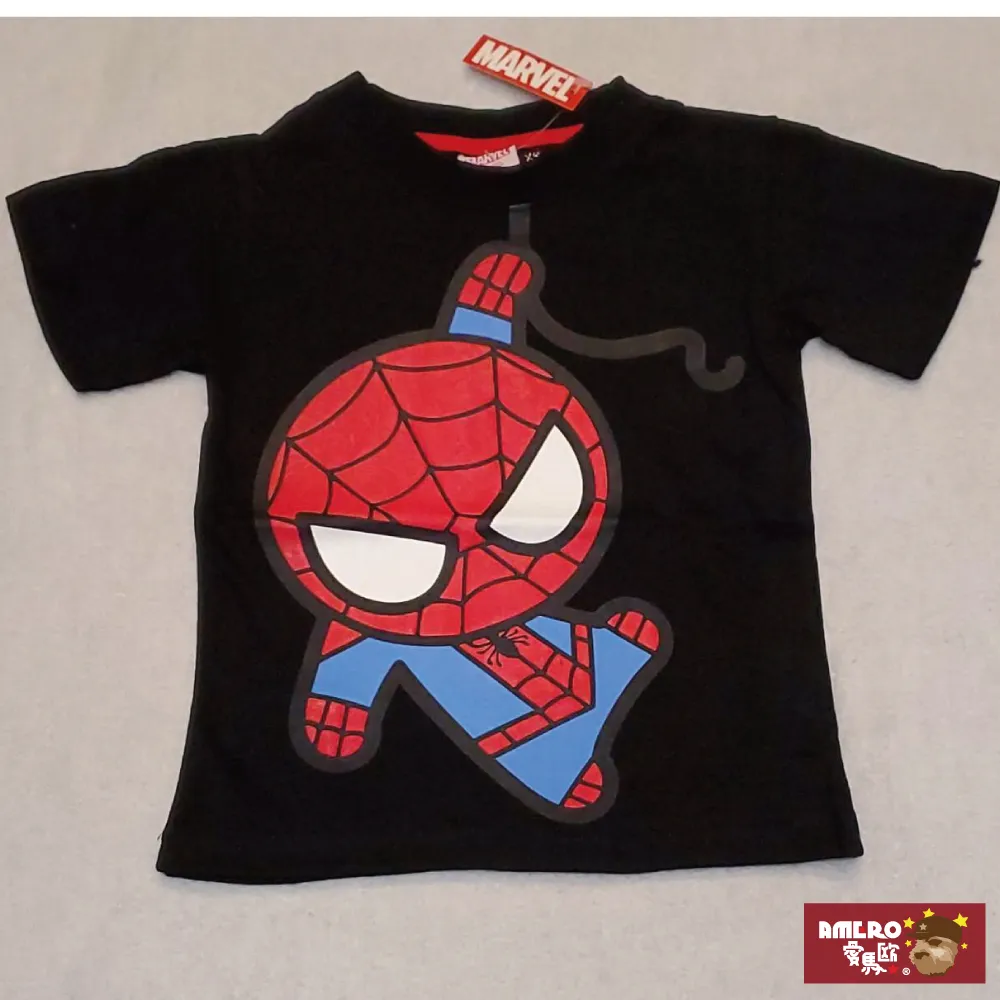 【AMERO】男女款 圓領短袖T恤 Ｑ版鋼鐵人印花 情侶裝 親子裝 有大尺碼 歷史價格詳細信息