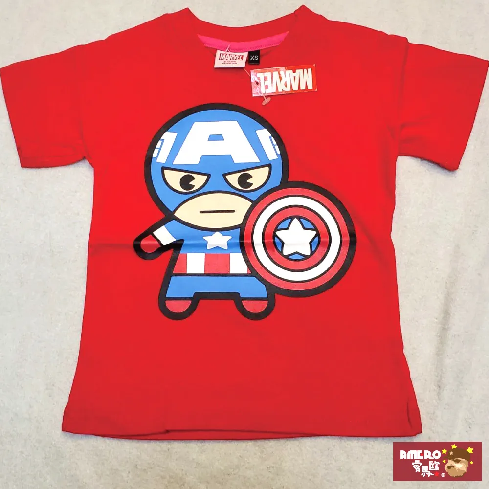 【AMERO】男女款 圓領短袖T恤 Ｑ版鋼鐵人印花 情侶裝 親子裝 有大尺碼 歷史價格詳細信息