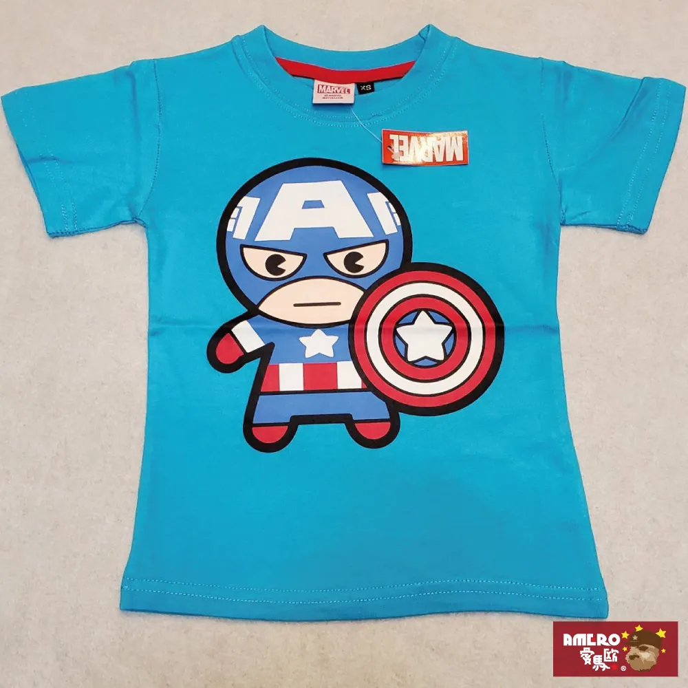 【AMERO】男女款 圓領短袖T恤 Ｑ版鋼鐵人印花 情侶裝 親子裝 有大尺碼 歷史價格詳細信息