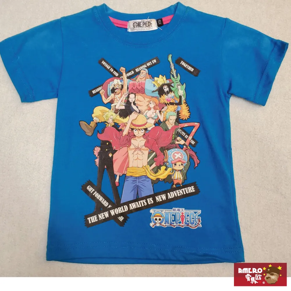 【AMERO】男女款 圓領短袖T恤 海賊王印花 情侶裝 親子裝 有大尺碼 歷史價格詳細信息