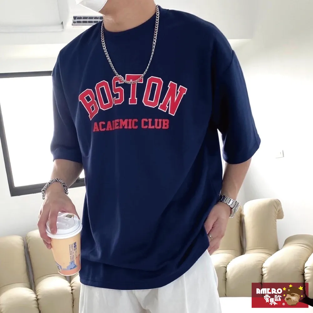 【AMERO】男女款 圓領短袖T恤 英文字版印花 情侶裝 親子裝 大尺碼 歷史價格詳細信息