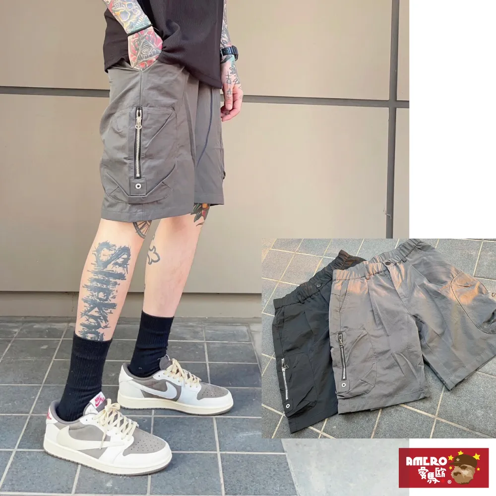【AMERO】男裝 女裝 工裝短褲 速乾 口袋 情侶裝 歷史價格詳細信息