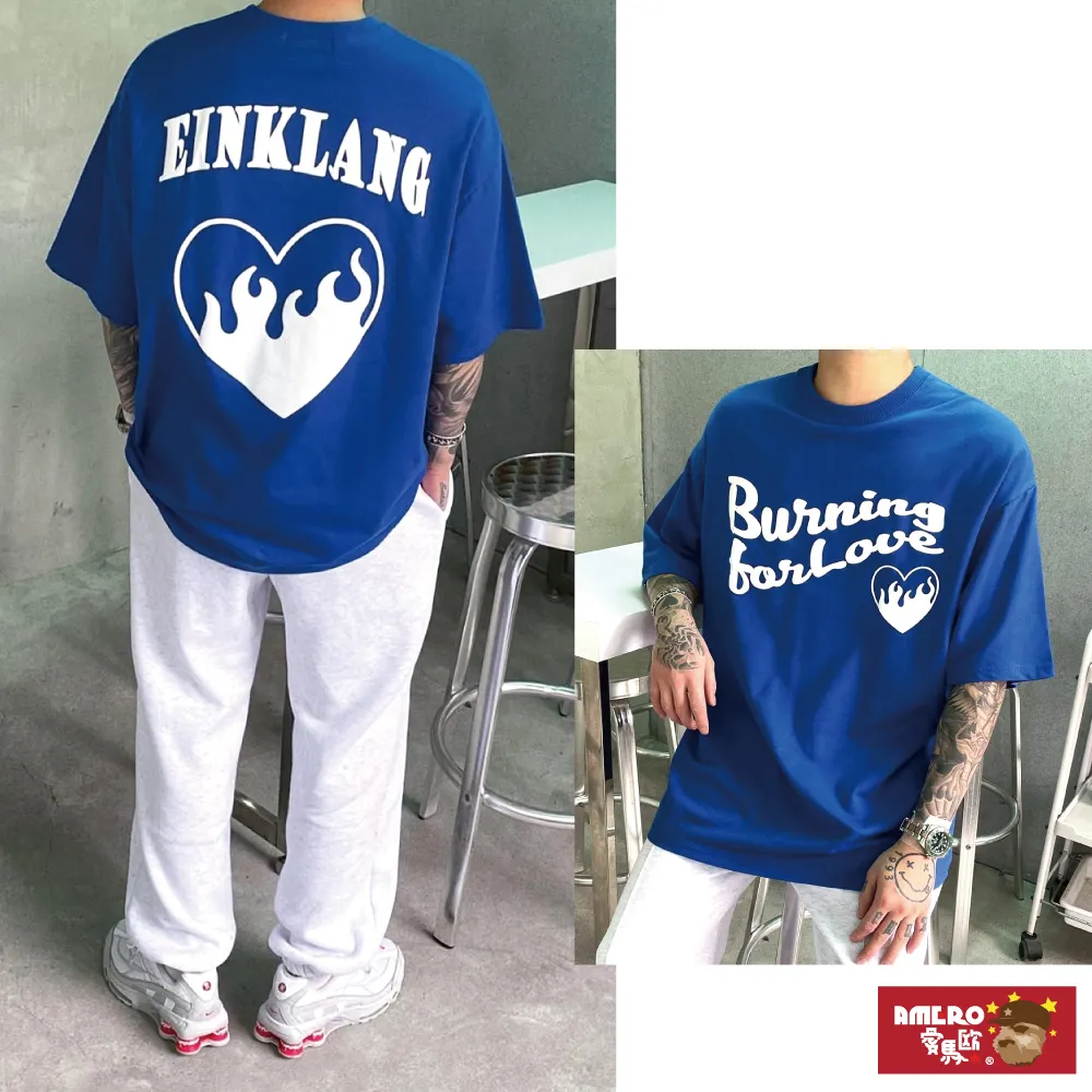 【AMERO】男女裝 圓領短袖T恤 發泡英文字印花 寬鬆 落肩 情侶裝 歷史價格詳細信息