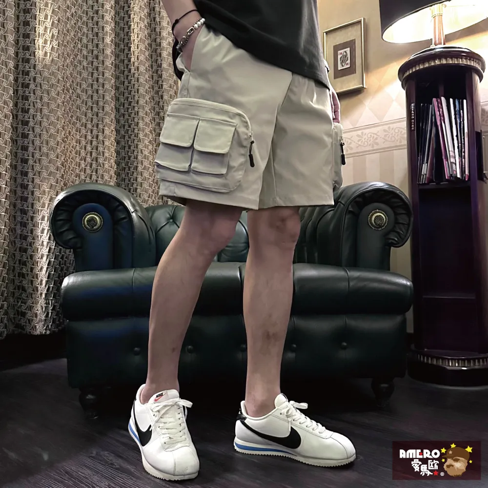 【AMERO】男裝 女裝 工裝短褲 速乾 口袋 情侶裝 歷史價格詳細信息