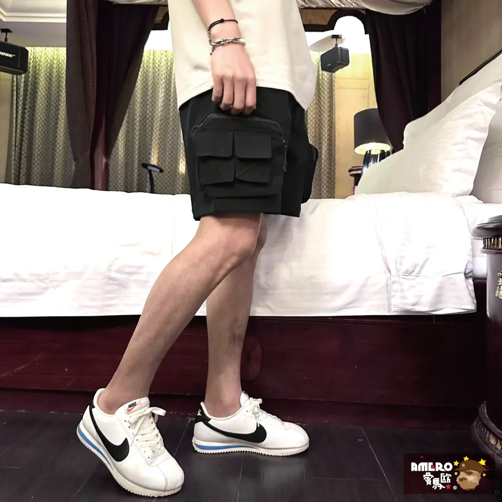 【AMERO】男裝 女裝 工裝短褲 速乾 口袋 情侶裝 歷史價格詳細信息