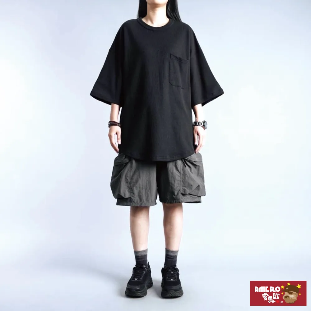 【AMERO】男裝 女裝 圓領 氣紡 T恤 英文字印花 寬鬆 落肩 情侶裝 歷史價格詳細信息