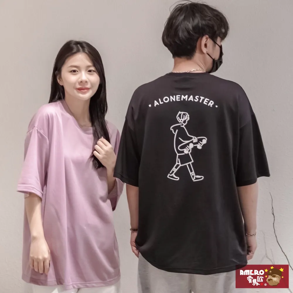 【AMERO】男裝 女裝 圓領 T恤 水洗 寬鬆 落肩 口袋 情侶裝 共六款 歷史價格詳細信息