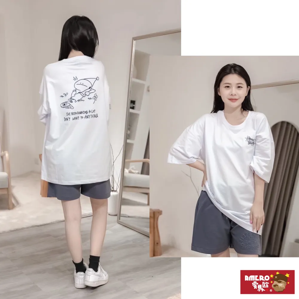 情侶人物印花T恤 韓版短袖港風短袖T恤 原宿風短袖T恤男 印花T恤 短T 男女衣著(JXT47)【壹號站】 歷史價格詳細信息