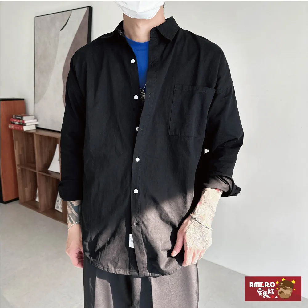 【AMERO】男裝 水洗素面長袖襯衫:編號t-68093 歷史價格詳細信息