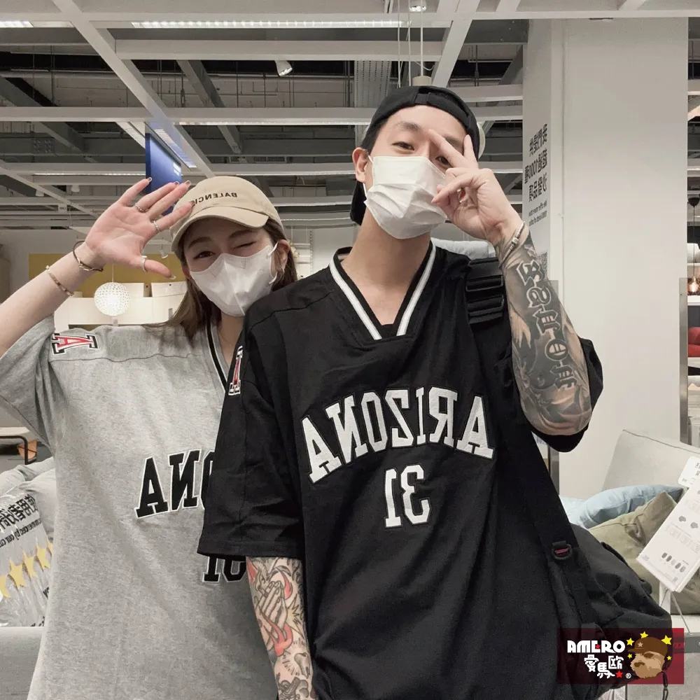 【AMERO】男裝 女裝 V領長袖毛衣 足球風 情侶裝 歷史價格詳細信息