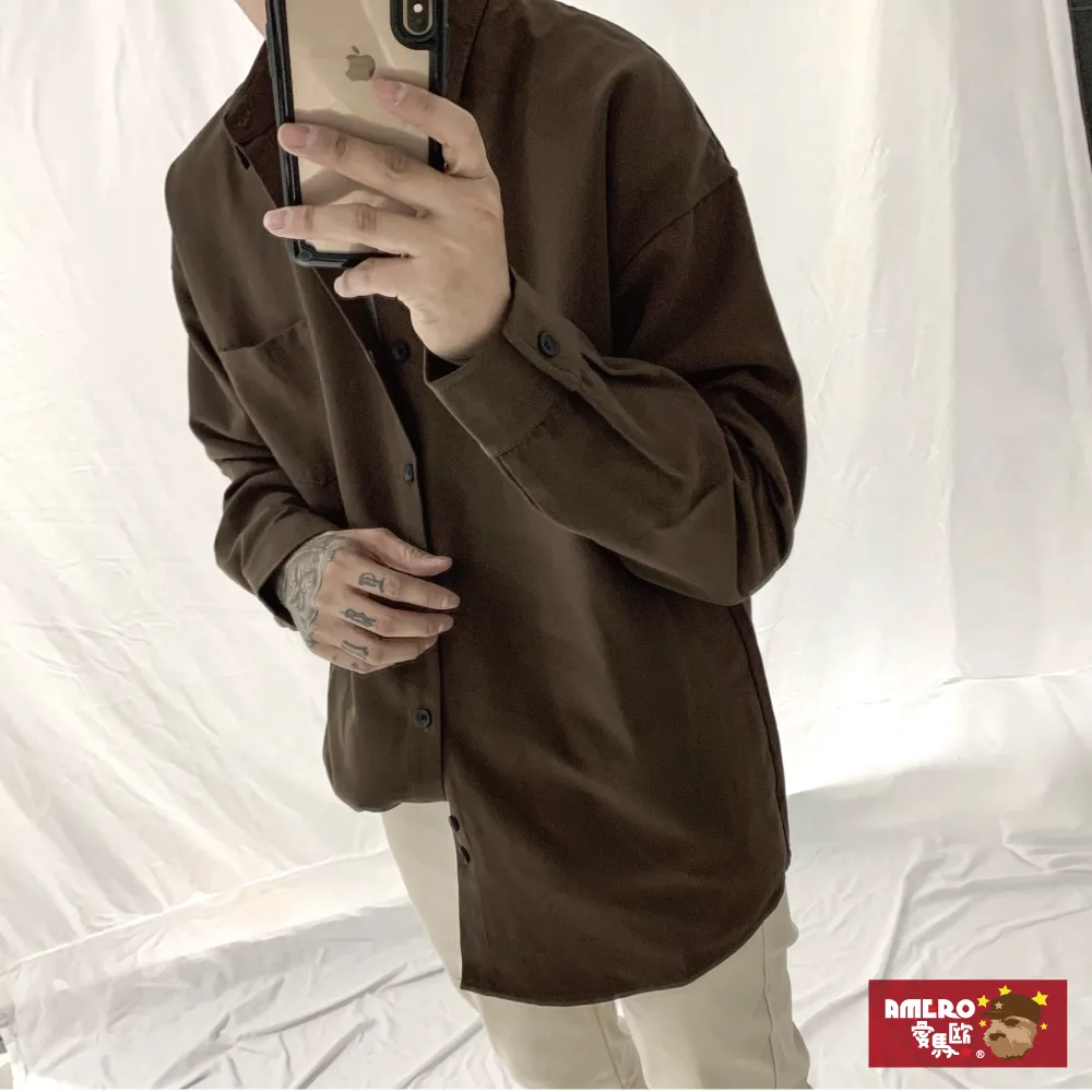 【AMERO】男裝 女裝 襯衫式外套 防風防潑水 寬鬆 情侶裝 歷史價格詳細信息