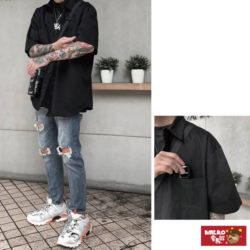 【AMERO】男裝 女裝 仿舊牛仔褲 貓抓刷黃 情侶裝 歷史價格詳細信息