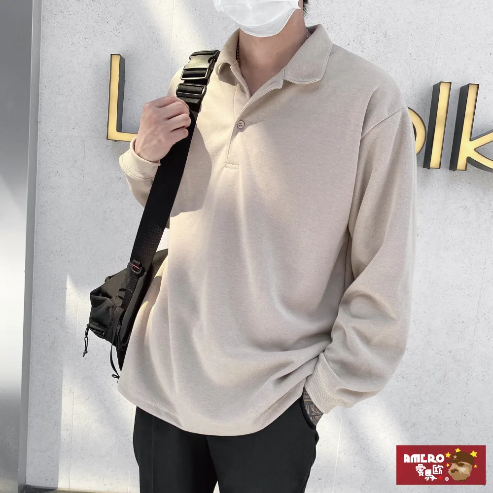 【AMERO】男裝 女裝 素面長袖Ｔ恤 口袋 寬鬆 情侶裝 歷史價格詳細信息