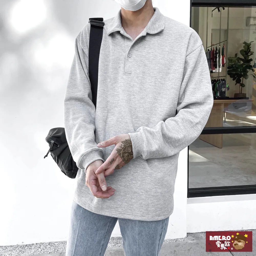 【AMERO】男裝 女裝 素面長袖Ｔ恤 口袋 寬鬆 情侶裝 歷史價格詳細信息