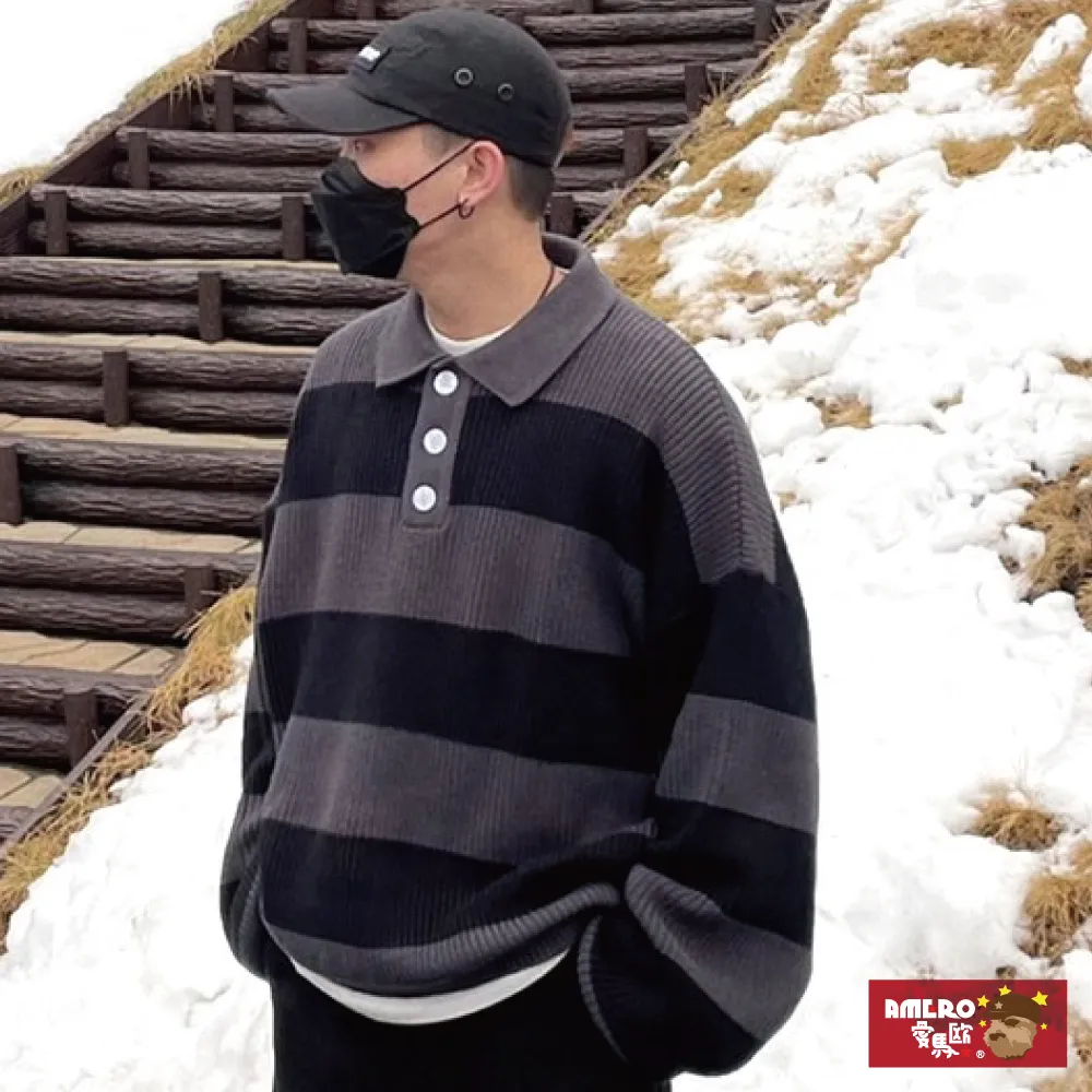 【AMERO】男裝 女裝 針織橄欖球毛衣 情侶裝 歷史價格詳細信息