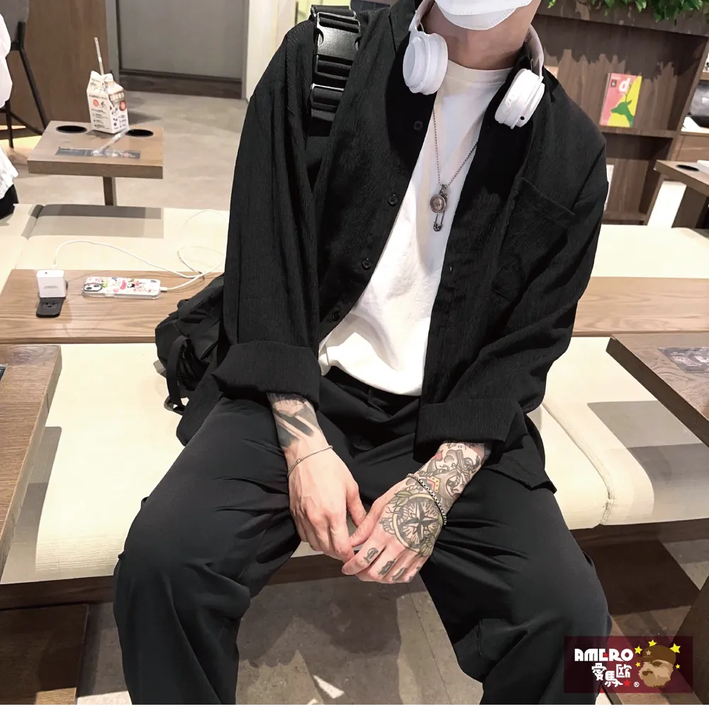 【AMERO】男裝 女裝 襯衫式外套 防風防潑水 寬鬆 情侶裝 歷史價格詳細信息