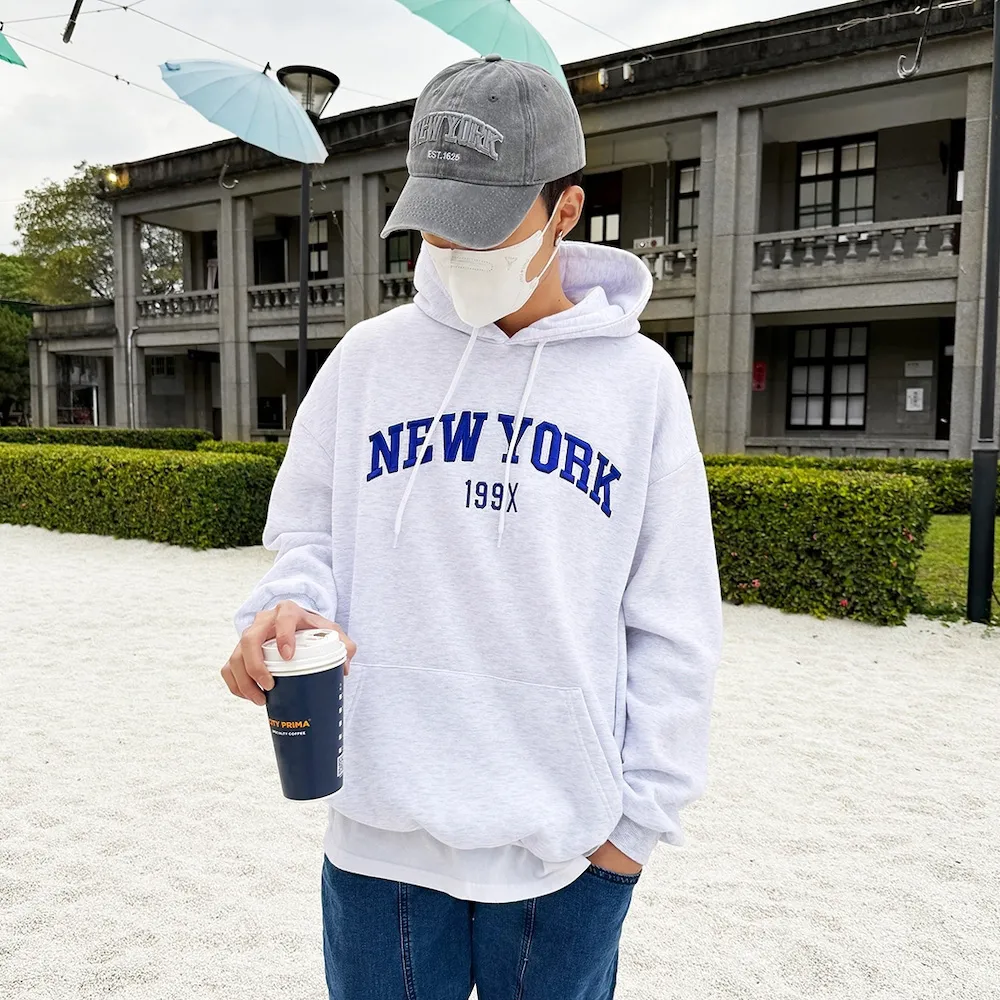 【AMERO】男裝 女裝 長袖刷毛帽Ｔ(男裝 女裝 長袖刷毛帽Ｔ 英文字貼布繡 寬鬆 落肩 情侶裝) 歷史價格詳細信息