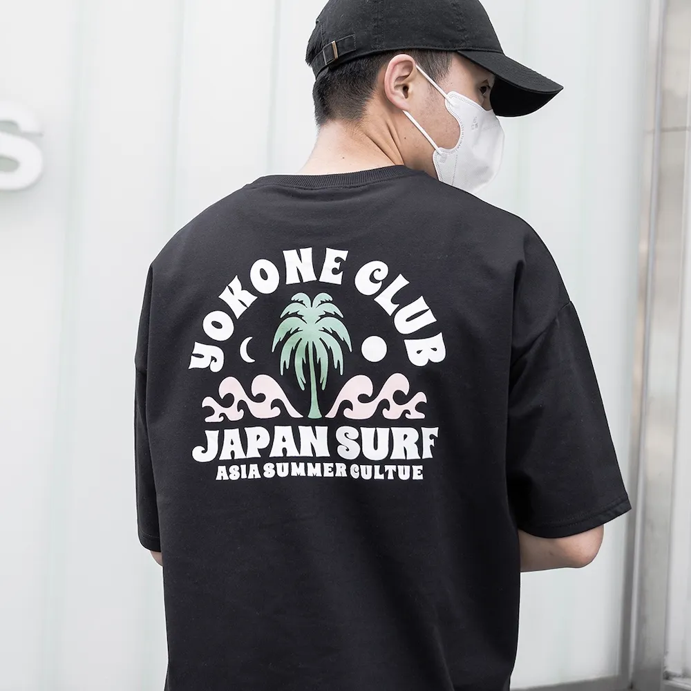 【AMERO】男裝 女裝 短袖圓領Ｔ 日系衝浪印花 落肩 情侶裝 歷史價格詳細信息