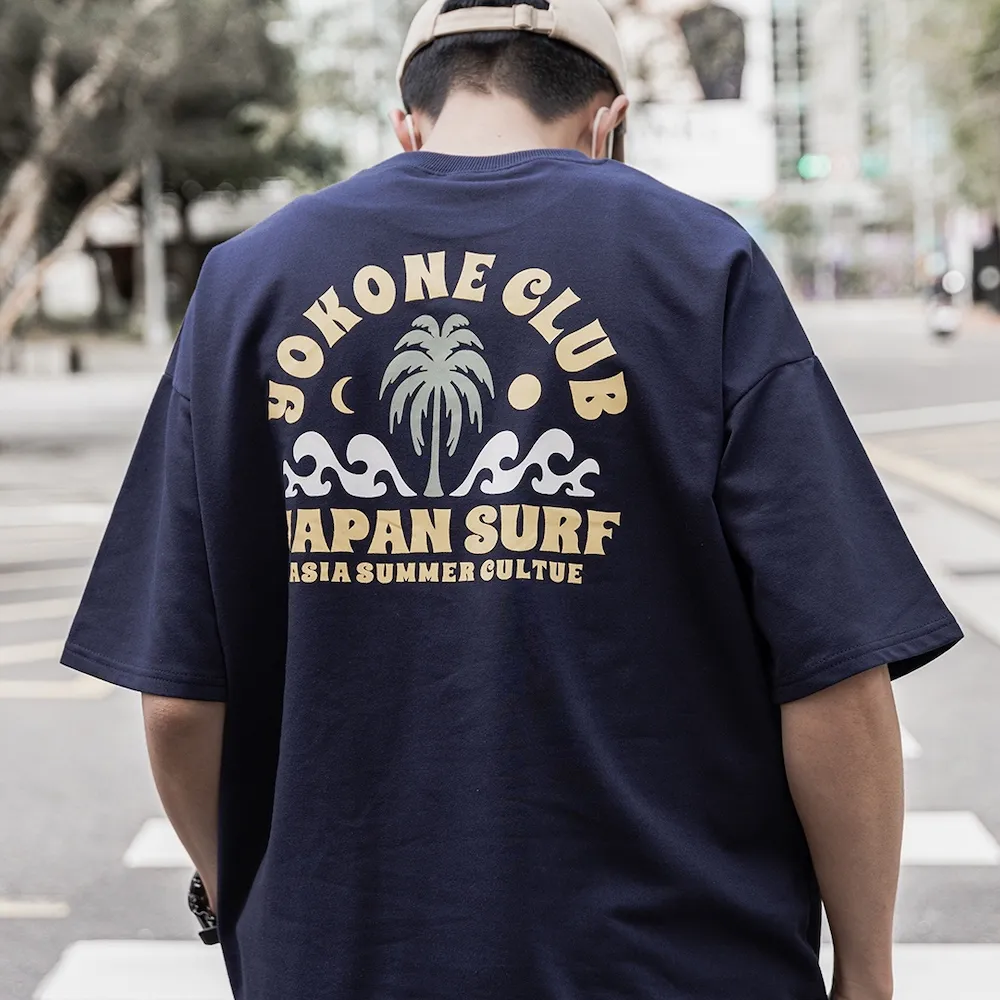 【AMERO】男裝 女裝 短袖圓領Ｔ 日系衝浪印花 落肩 情侶裝 價格比較,價格查詢,歷史價格詳細信息