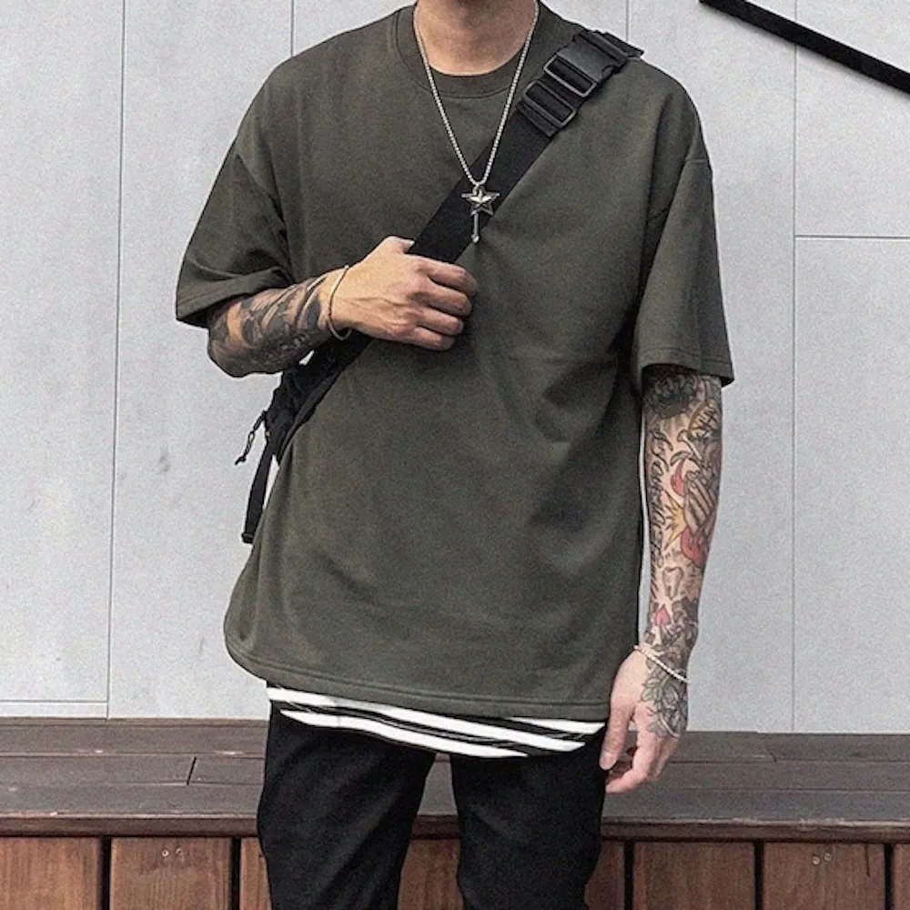 【AMERO】男女裝 圓領短袖T恤 素面 開衩 落肩款 五分袖 情侶裝 歷史價格詳細信息