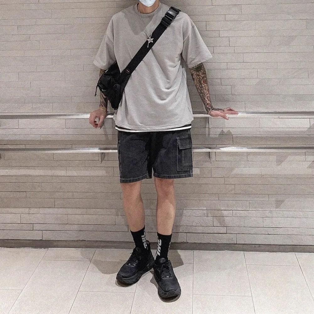 【AMERO】男女裝 圓領短袖T恤 素面 開衩 落肩款 五分袖 情侶裝 歷史價格詳細信息