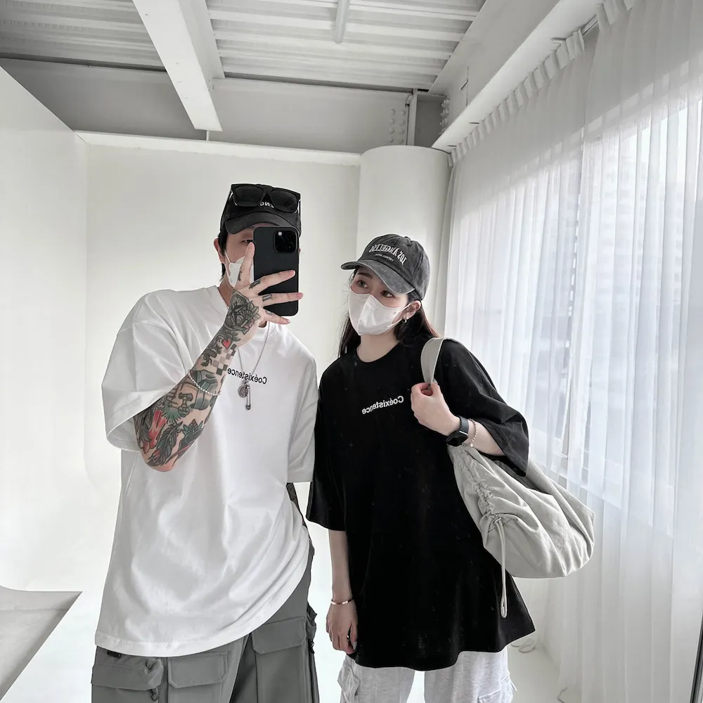 【AMERO】男女款 圓領短袖T恤 英文字版印花 情侶裝 親子裝 大尺碼 歷史價格詳細信息