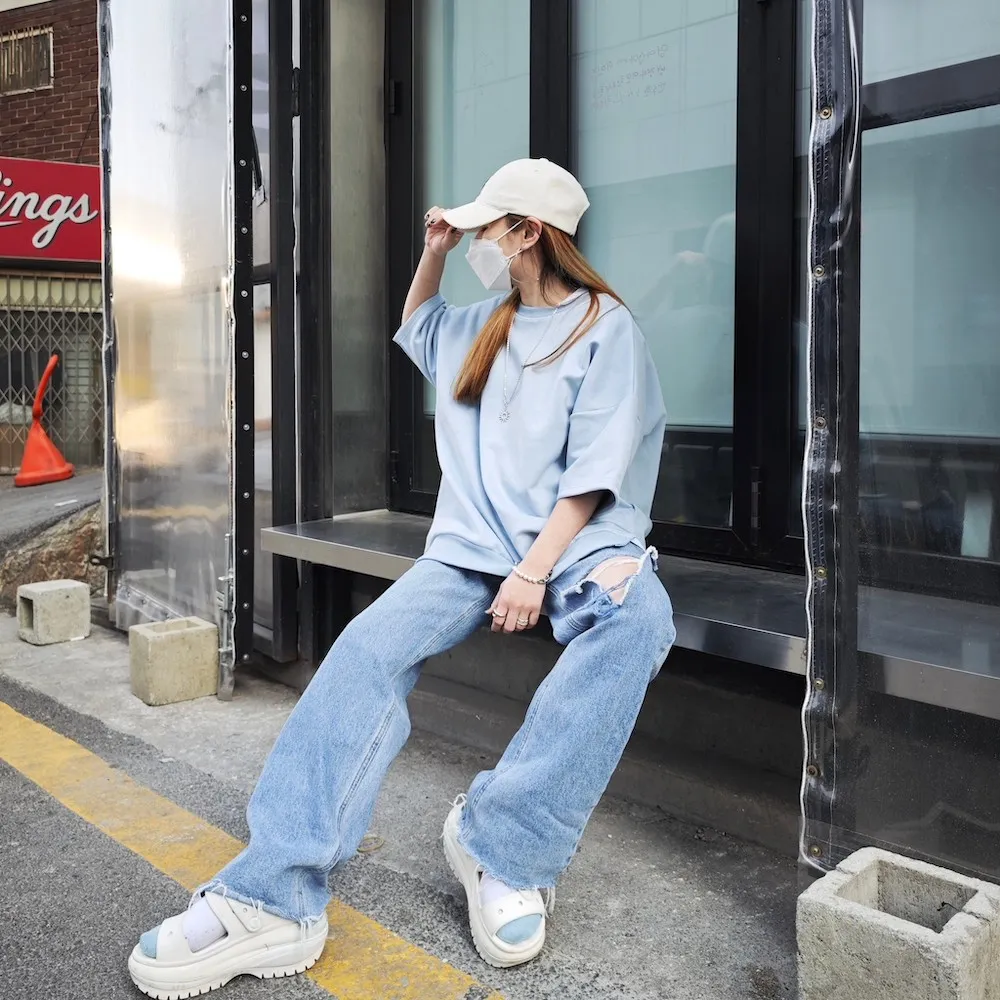 素面寬鬆落肩一字領長袖上衣 (小孩賣場) 大童 男童 女童 中性款 親子裝 童裝 兒童【p0061230067019】 歷史價格詳細信息