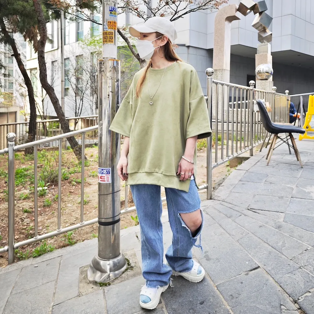 素面寬鬆落肩一字領長袖上衣 (小孩賣場) 大童 男童 女童 中性款 親子裝 童裝 兒童【p0061230067019】 歷史價格詳細信息