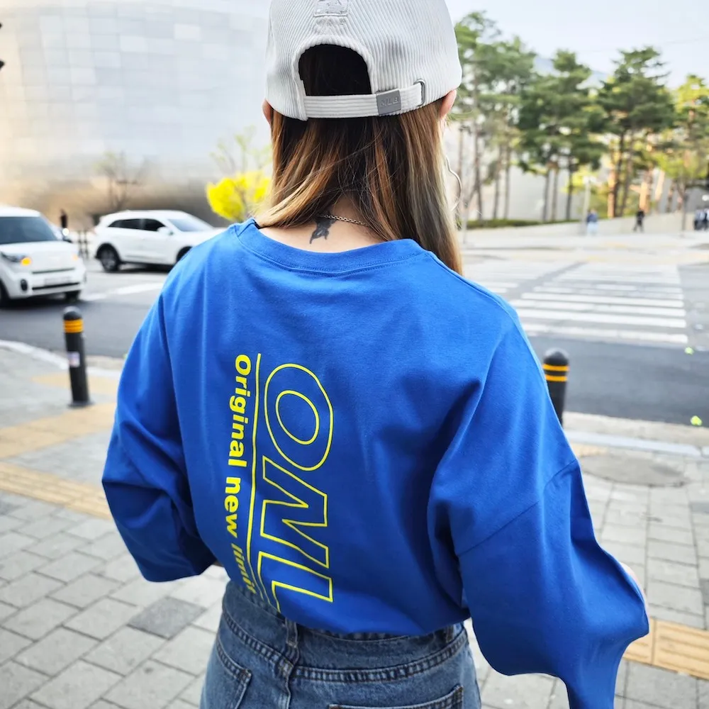 【AMERO】男女裝 圓領短袖T恤 英文標語印花 寬鬆 落肩 情侶裝 歷史價格詳細信息