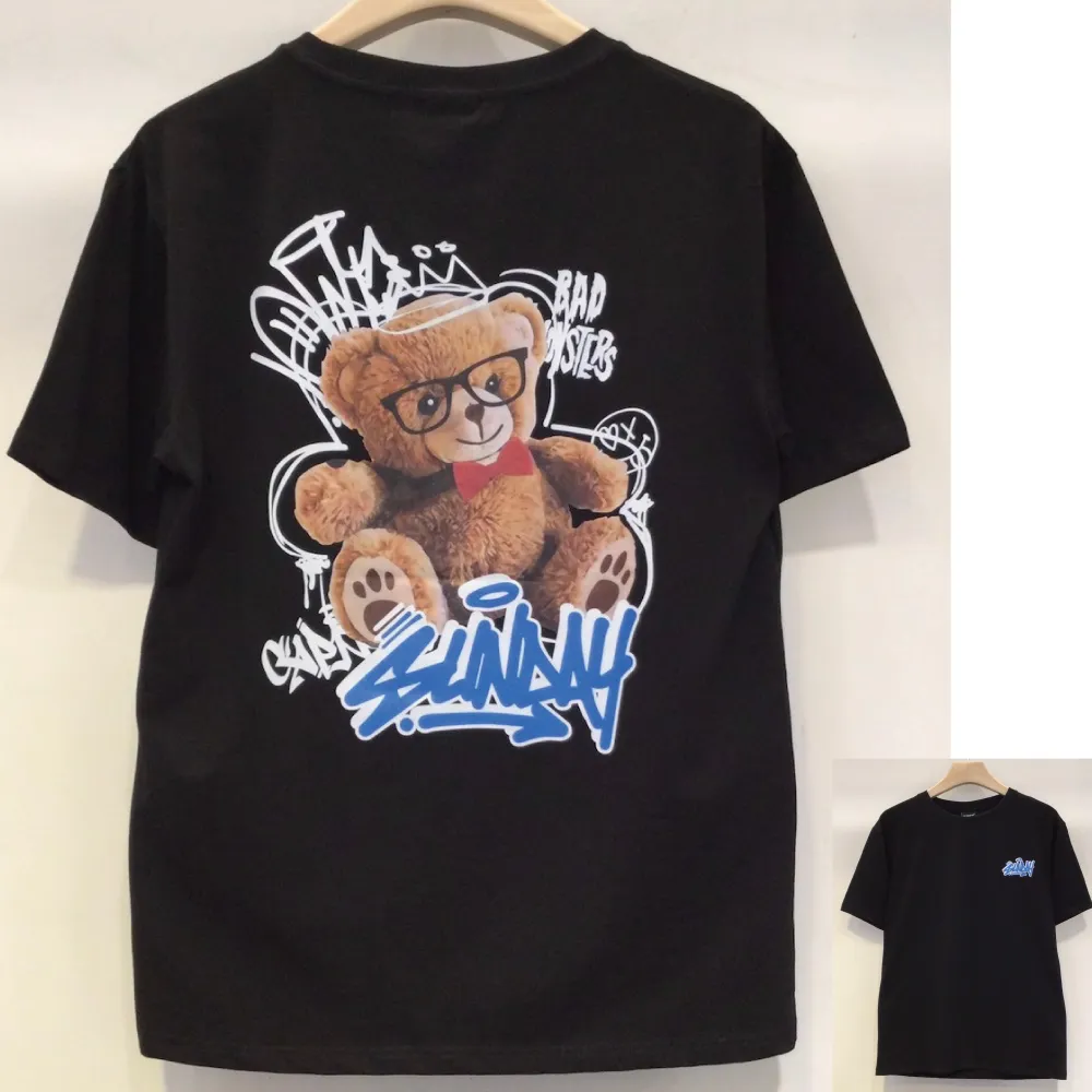 【AMERO】男裝 女裝 短袖圓領T恤 大學熊炫彩反光印花 涼感 情侶裝 歷史價格詳細信息