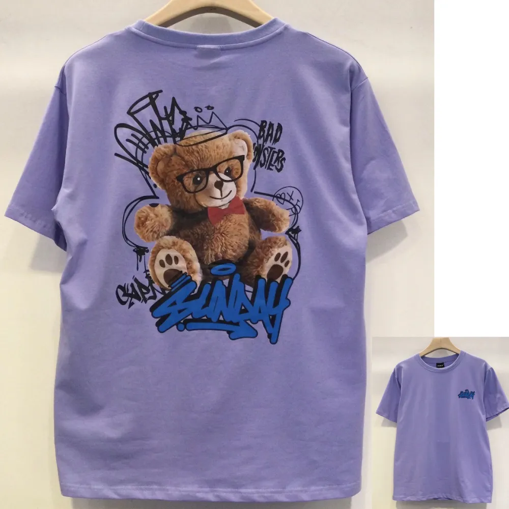 【AMERO】男裝 女裝 短袖圓領T恤 大學熊炫彩反光印花 涼感 情侶裝 歷史價格詳細信息