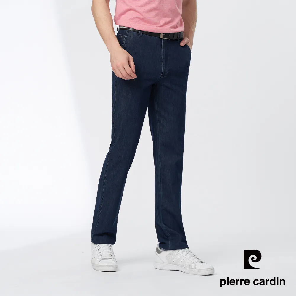 【pierre cardin 皮爾卡登】男款 彈性平口牛仔褲-深藍色(5225821-39) 歷史價格詳細信息