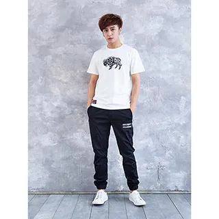 FATAN 韓版抽繩鬆緊英美國旗短褲-共兩色 歷史價格詳細信息