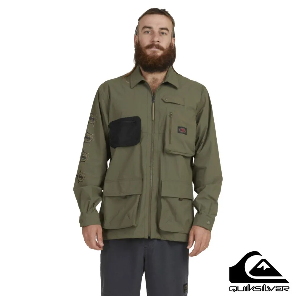 QUIKSILVER - UNDER SKY LS SHIRT 長袖襯衫 軍綠 男裝 歷史價格詳細信息