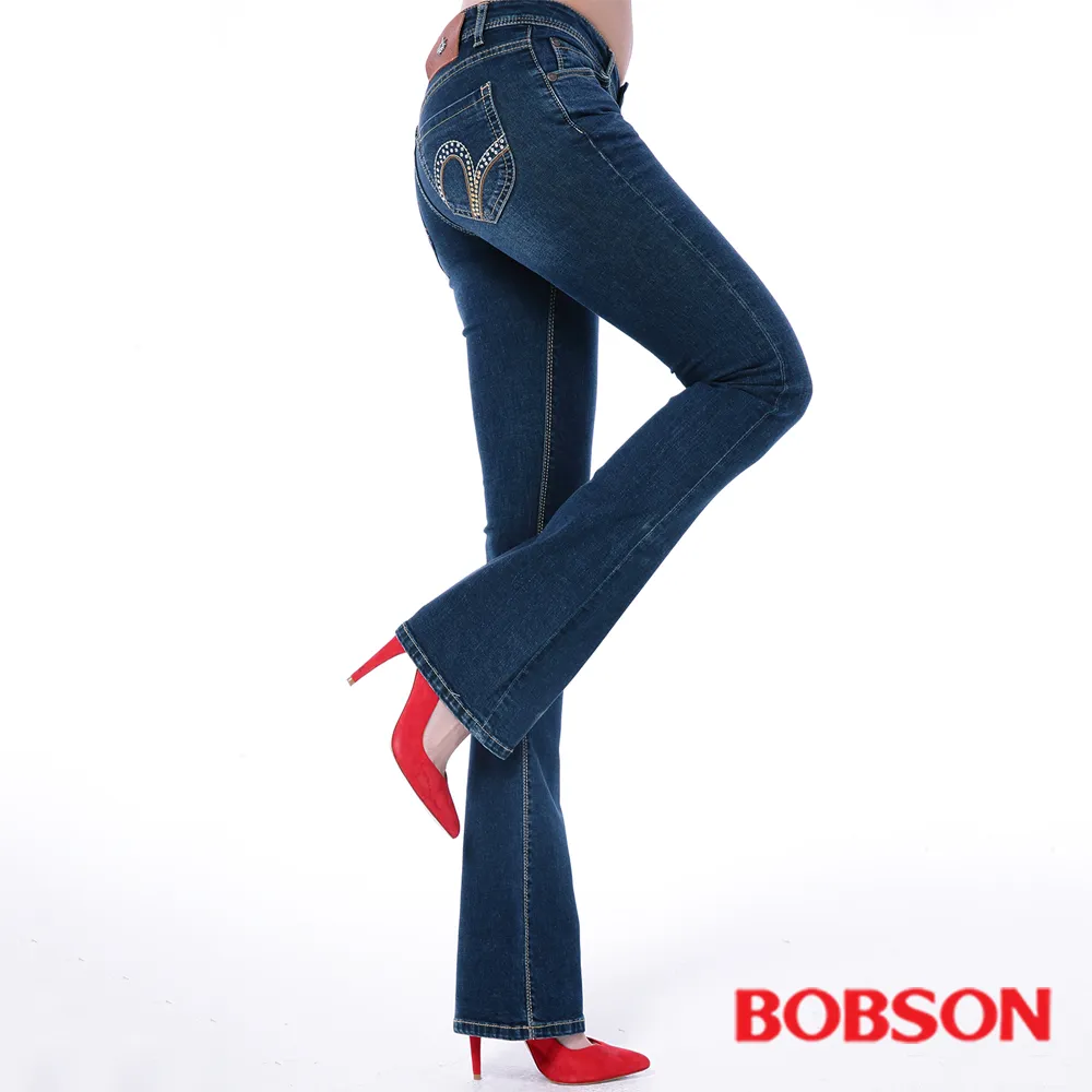 BOBSON 女款亮片小直筒牛仔褲(8051-52) 歷史價格詳細信息