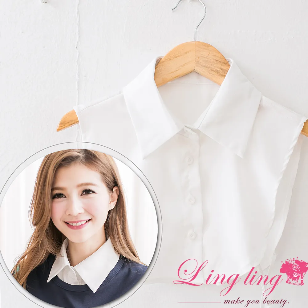 假領子女白色雪紡職業正裝尖領配毛衣襯衣裝飾上衣百搭春秋冬領子-KBY科貝 歷史價格詳細信息