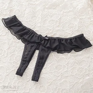 開襠內褲 薄紗情趣內褲 黑色丁字褲 歷史價格詳細信息