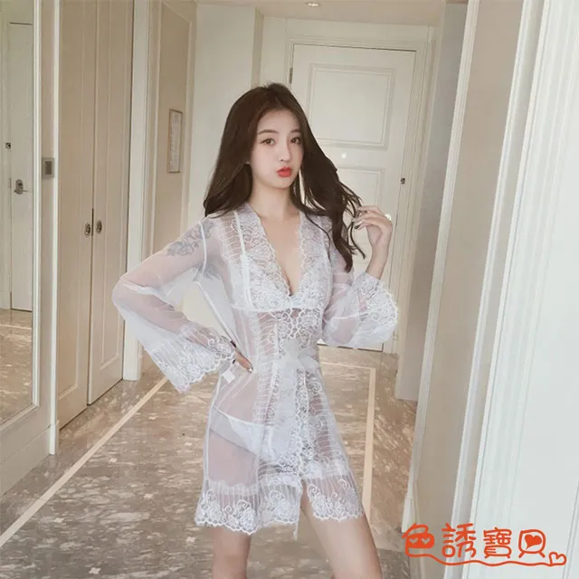 【誘惑情趣用品】極度羽媚．性感睫毛蕾絲吊帶睡裙性感情趣睡衣(白) 歷史價格詳細信息