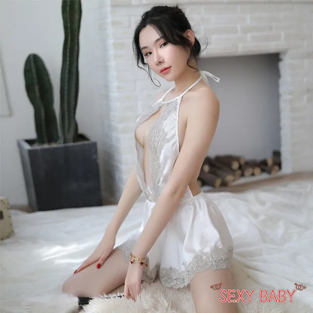 Sexy Baby-性感睡衣女透明情調衣 騷蕾絲露背透視情趣內衣連身衣B4071 歷史價格詳細信息