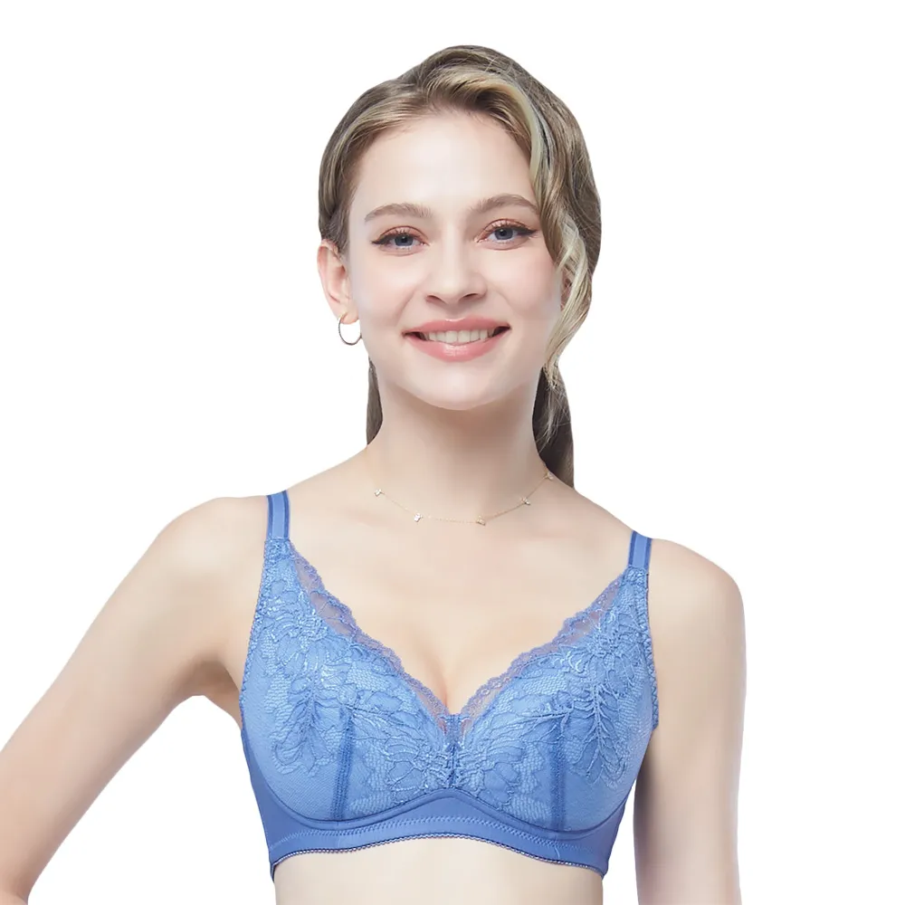 【思薇爾】幸芙Bra系列B-E罩無鋼圈模杯蕾絲集中包覆女內衣(冰雪綠) 歷史價格詳細信息