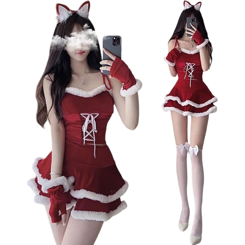 ＊愛衣朵拉＊紅色聖誕比基尼迷你澎紗裙聖誕禮物[K028] 歷史價格詳細信息